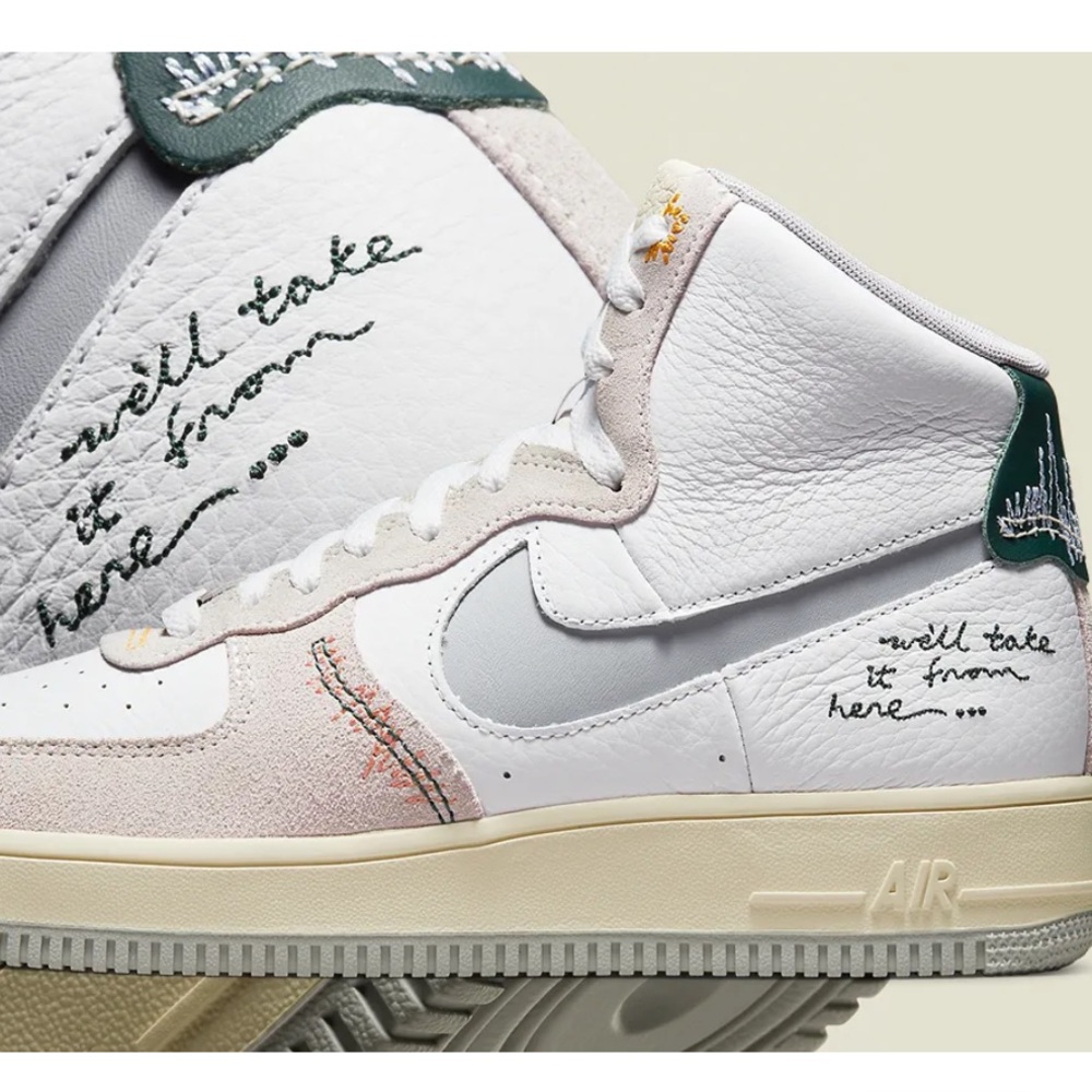 Nike Air Force 1 Sculpt sneakers in white and multi